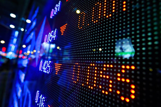 stock market price display abstract